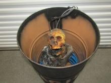 Animated Mechanical Skeleton In A 55 Gallon Drum Of Acid  (LOCAL PICK UP ONLY)