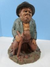 Collectors Tom Clark Gnomes 9 1/2" "Lawrence" Pecan Resin Figurine by Cairn Studios Style #136
