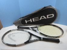 Lot 2 Head Tennis Racquets Airflow 7 Crossbow & Liquid Metal 8 Swing Style Rating 58 Pure