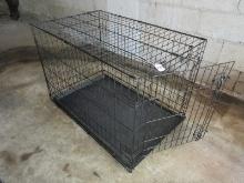 You & Me Metal Dog Kennel w/Plastic Base Liner-Approx 25"H x 35" x 22 1/4"