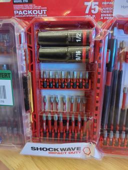 Milwaukee SHOCKWAVE Impact Duty Alloy Steel Drill, Drive and Fastening Bit Set with PACKOUT
