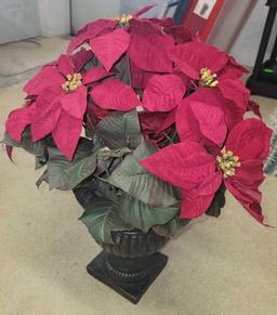 Poinsettia Flowers and Vase $3 STS