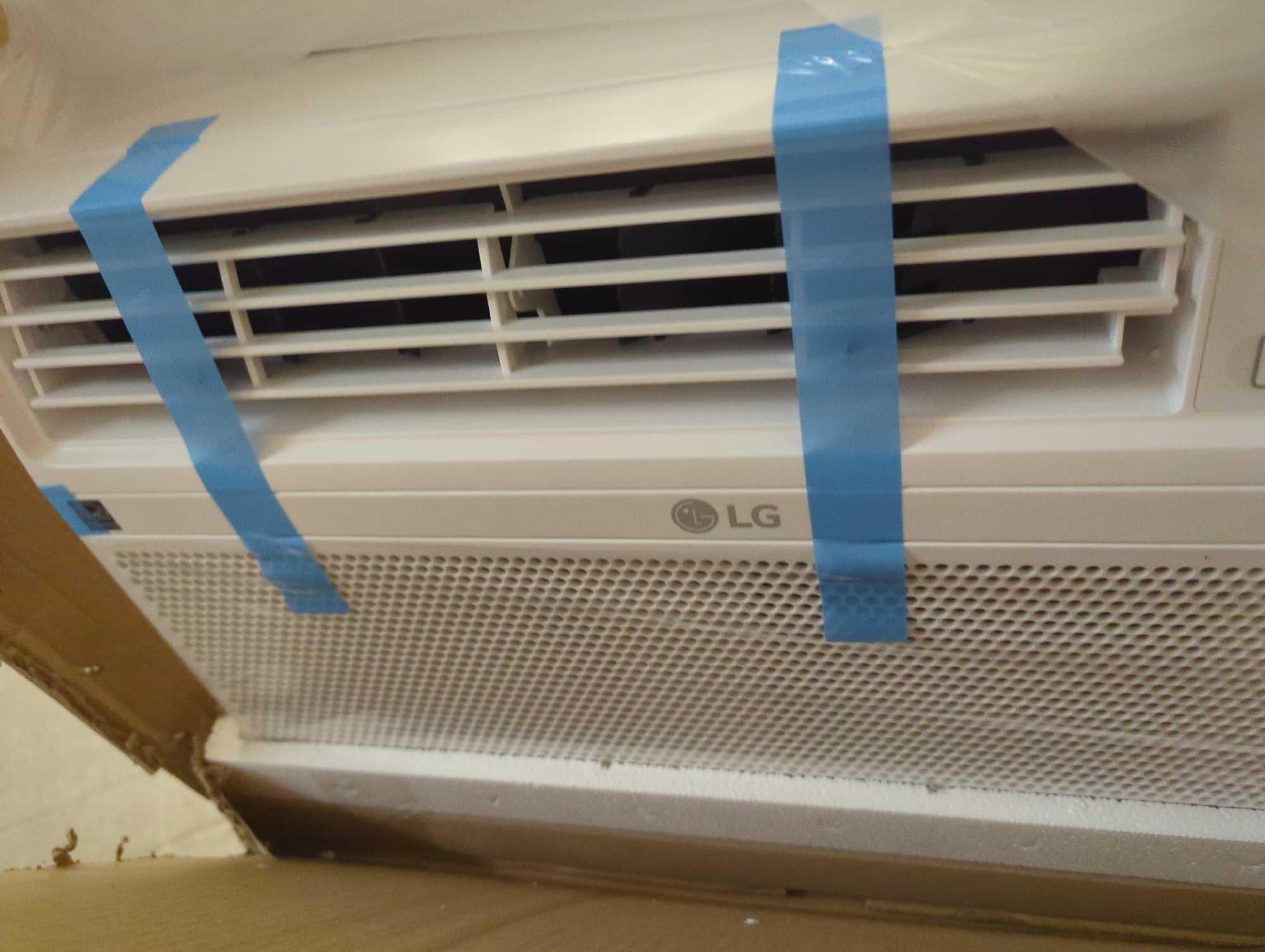 LG (Damaged) 8,000 BTU 115V Window Air Conditioner Cools 350 sq. ft. with Wi-Fi, Remote and in