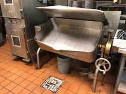 Commercial Stainless Steel Tilting Skillet, Very Clean, Steam