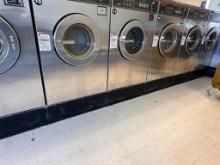 Cast Iron Laundromat Equipment Double Base for Washer, Buyer to Remove, 26in D x 8in H x 53in W
