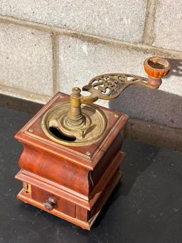 Early Coffee Grinder, Missing Trim Piece