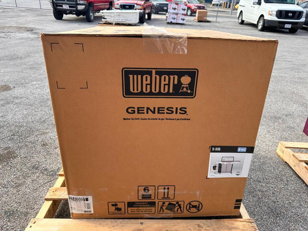 New in Box, WEBER Genesis S-335 Gas Grill, Natural Gas, MSRP: $1,199.00