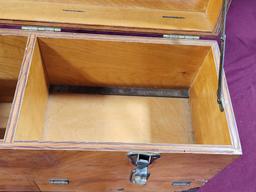 Shop Made Carpenters or Hobbyist Wood Tote, Great for .45rpm Records