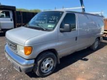 2005 FORD E150 VAN TRUCK VN:A26020 powered by gas engine, equipped with automatic transmission,