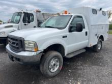 2003 FORD F250XL SERVICE TRUCK VN:1FTNF21L93EA48144 4x4, powered by Triton 5.4 liter gas engine,