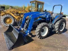 2022 NEW HOLLAND WORKMASTER 105 TRACTOR LOADER 4x4, powered by diesel engine, equipped with OROPS,