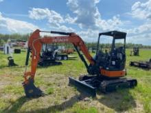 2023 HITACHI ZX35U-5N...HYDRAULIC EXCAVATOR SN-01546 powered by diesel engine, equipped with OROPS,