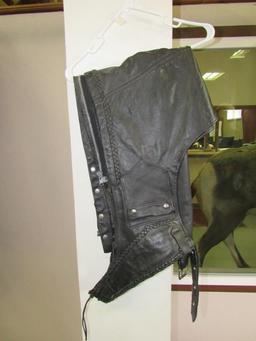 Leather Pullover and Chaps-