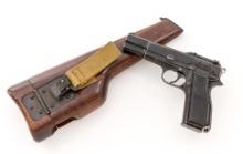 Inglis No.1 Mk1* Browning High-Power Chinese Contract Semi Automatic Pistol, with Shoulder Stock