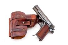 WWII German Contract Femaru 37M Semi-Automatic Pistol, with Two Magazines & Luftwaffe Issued Holster