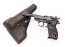 WWII German Walther ac-43 P.38 Semi-Automatic Pistol, with fkx-Coded Holster