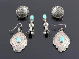 Navajo Sterling Silver Earring Collection