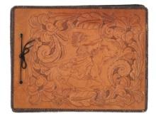 Western Carved Leather Native Floral Scrapbook