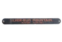 Glacier Nat'l Park Hand Painted Silver-Run Sign
