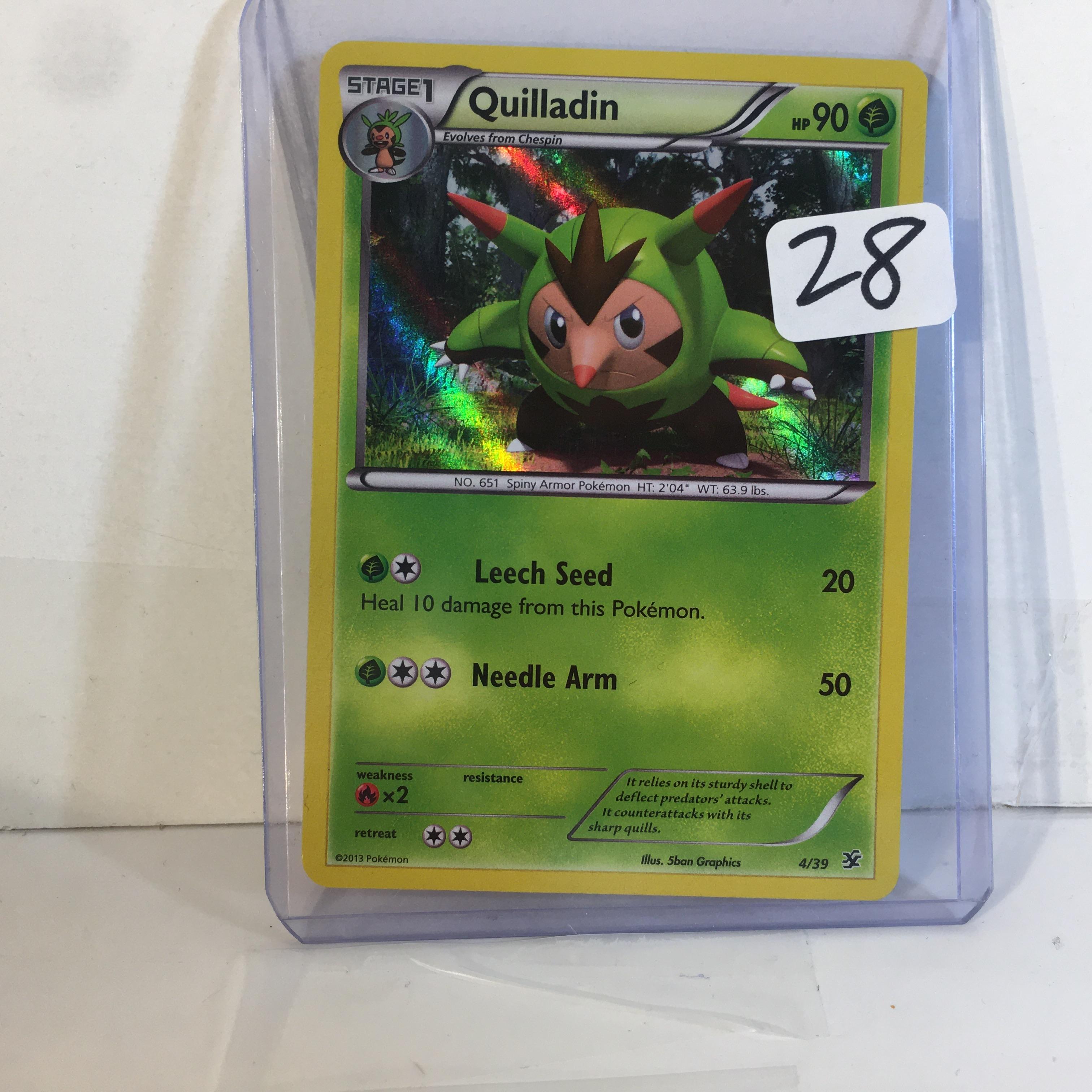 Collector Modern 2013 Pokemon TCG Stage1 Quilladin HP90  needle Arm Trading Game Card 4/39