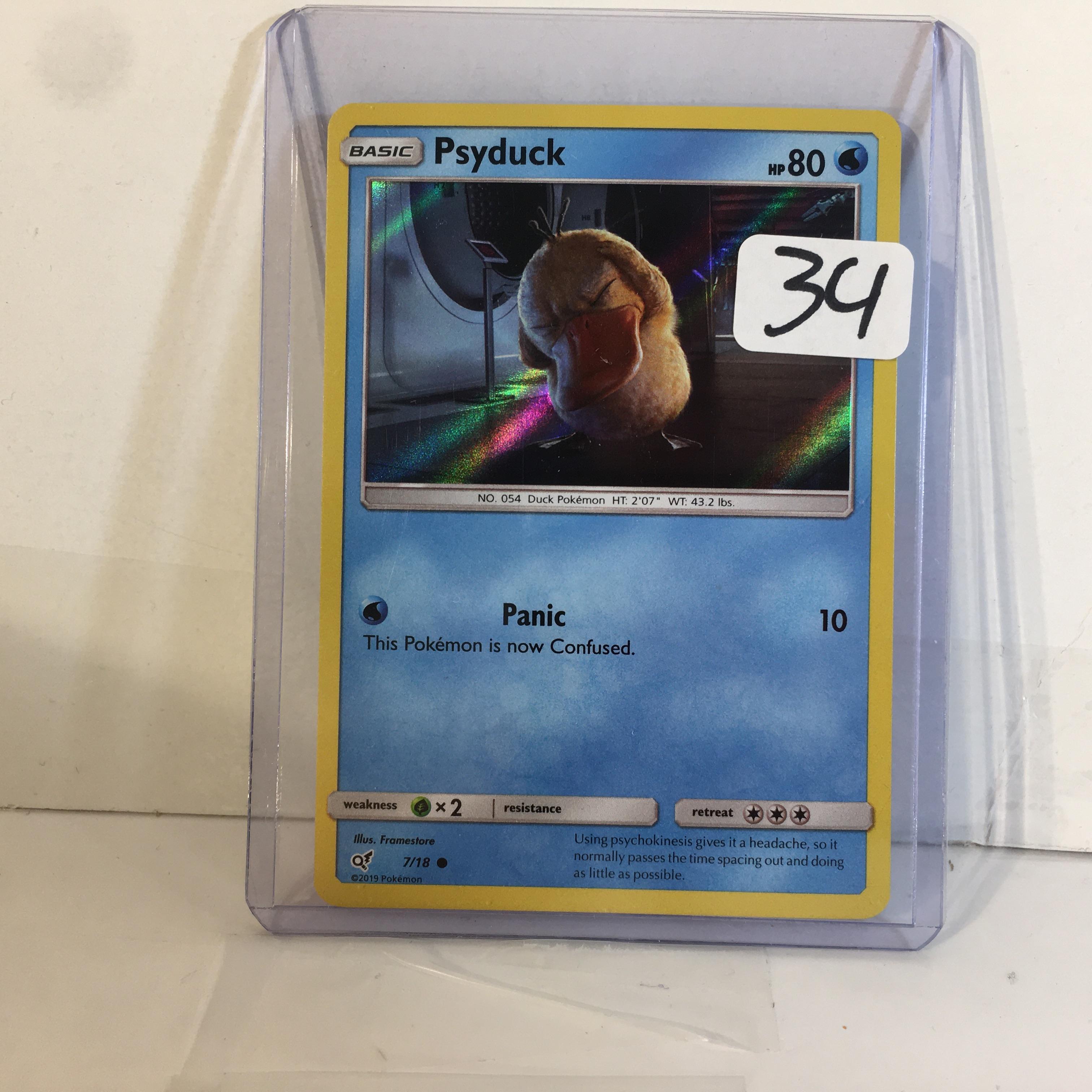 Collector Modern 2019 Pokemon TCG Basic Psyduck HP80 Panic Trading Game Card 7/18