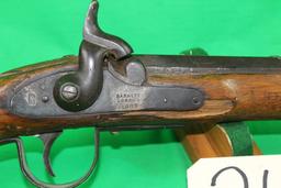 British percussion trade gun by Barnett of London, dated 1883