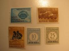 5 Indonesia Unused  Stamp(s)