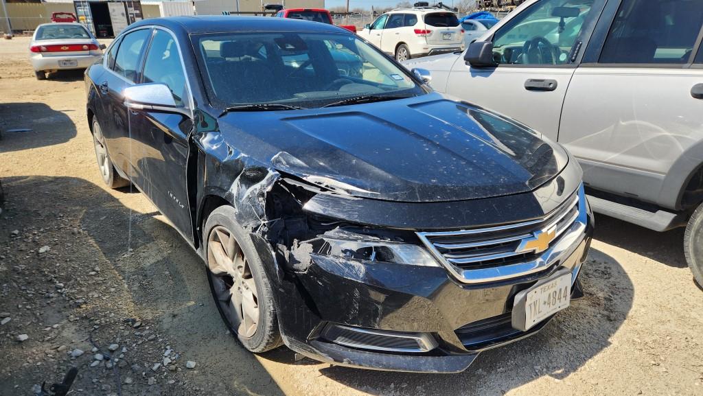 2016 CHEVY IMPALA PASSENGER CAR, UNKNOWN MILEAGE,  WRECKED, 4 DR, GAS, A/T,
