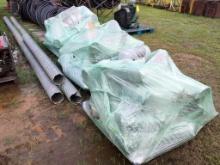GALVANIZED DRAIN PIPE & (3) PALLETS OF FITTINGS