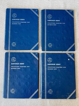 Group of 4 Lincoln One Cent Coin Collection Booklets