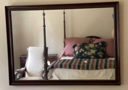 Mirror in Wood Frame - 43 1/4” x 31 1/4”