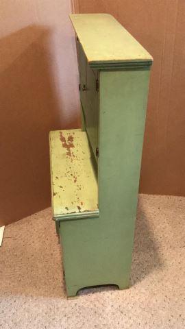 Vintage Child’s Green Cupboard, 19 3/4’’ W x 1