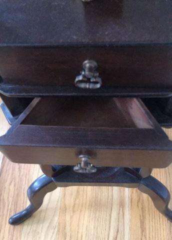 Antique Mahogany Plant Stand, 10 1/2’’ in