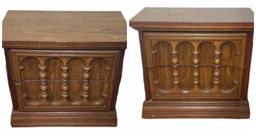 Pair of 2 Drawer Side Tables
