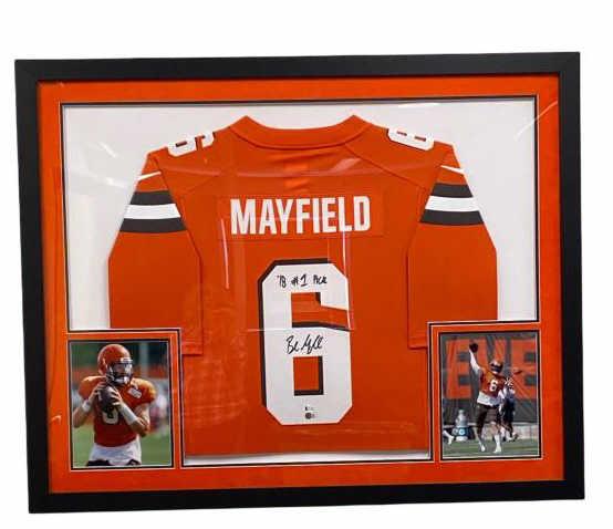 Framed & Signed Baker Mayfield Cleveland Browns