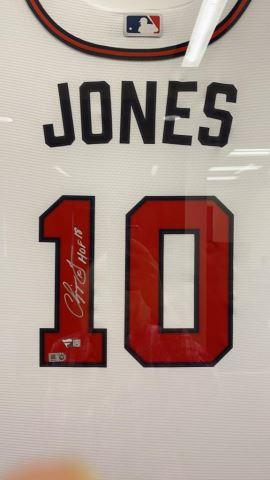 Framed & Signed Chipper Jones Atlanta Braves