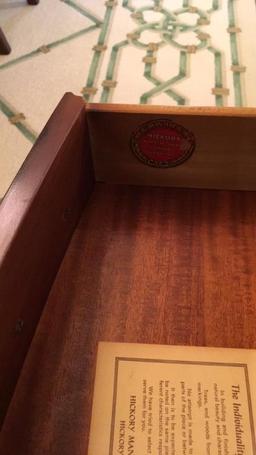 Mahogany Server by Hickory Mfg. Co.--Pull Out\