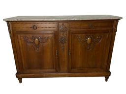 Marble Top Two Door Two Drawer Stand--