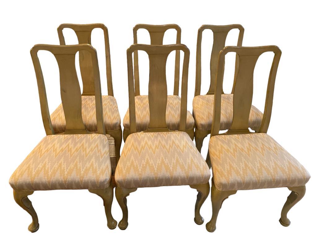 Set of (8) Dining Chairs:  (2) Upholstered Chairs