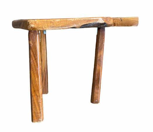 Wooden Milking Stool (17 1/4" x 12", 13" High) and