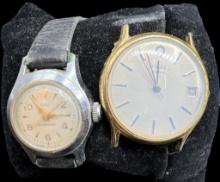 (2) Vintage Timex Watches, (1) Missing Band