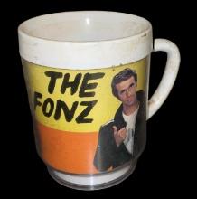 Vintage The Fonz Plastic Coffee Cup