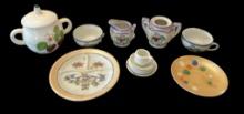 Assorted Japanese Miniature Tea Set Pieces, Some