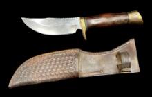 Vintage Browning Skinner Knife With Case