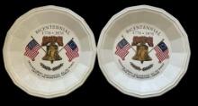 (2) Vintage Homer Laughlin Bicentennial Plates