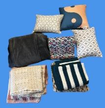 Assorted Decorative Pillows & Throws, Reading