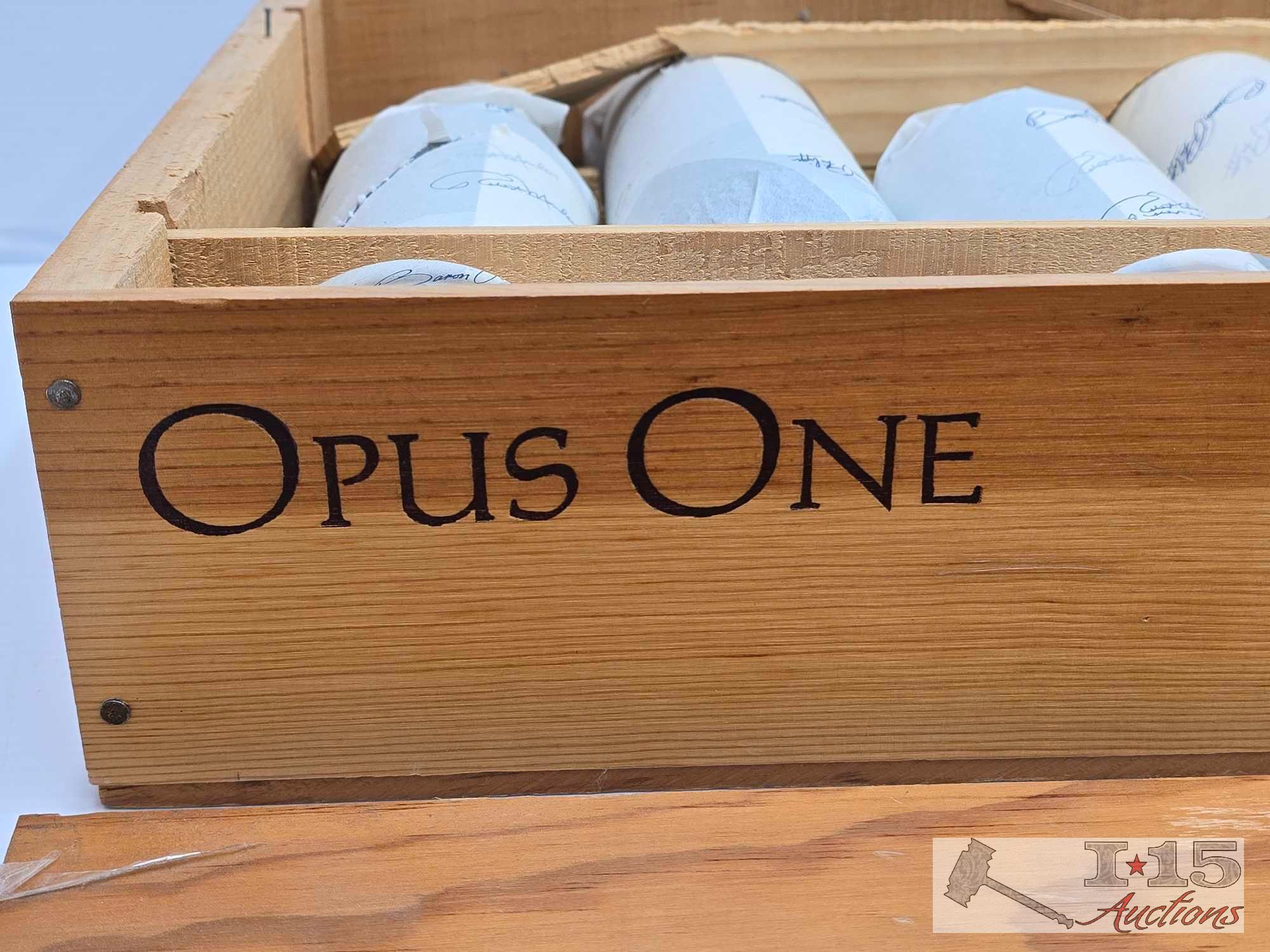 (6) 1979-1980 Vintage Unopened Opus One Napa Valley Wine Bottles