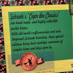 Schrades "Cigar Box Classics" Pocket Knife