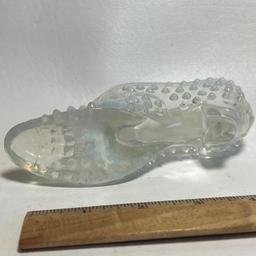 Fenton Glass Opalescent Hobnail Slipper