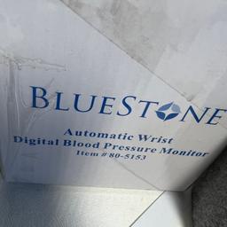 BlueStone Automatic Wrist Blood Pressure Monitor with Case & Original Box